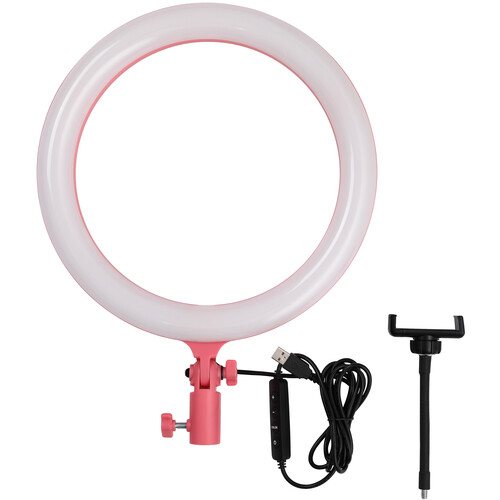 Godox LR120 LED Ring Light (Pink)