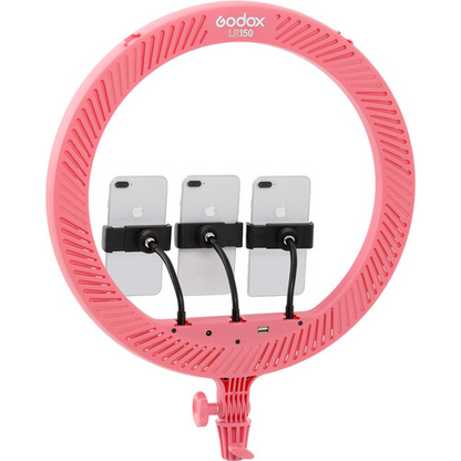 Godox LR150 LED Ring Light (Pink)