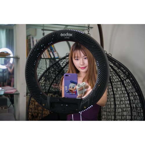 Godox LR160 Bi-Color LED Ring Light (Black)