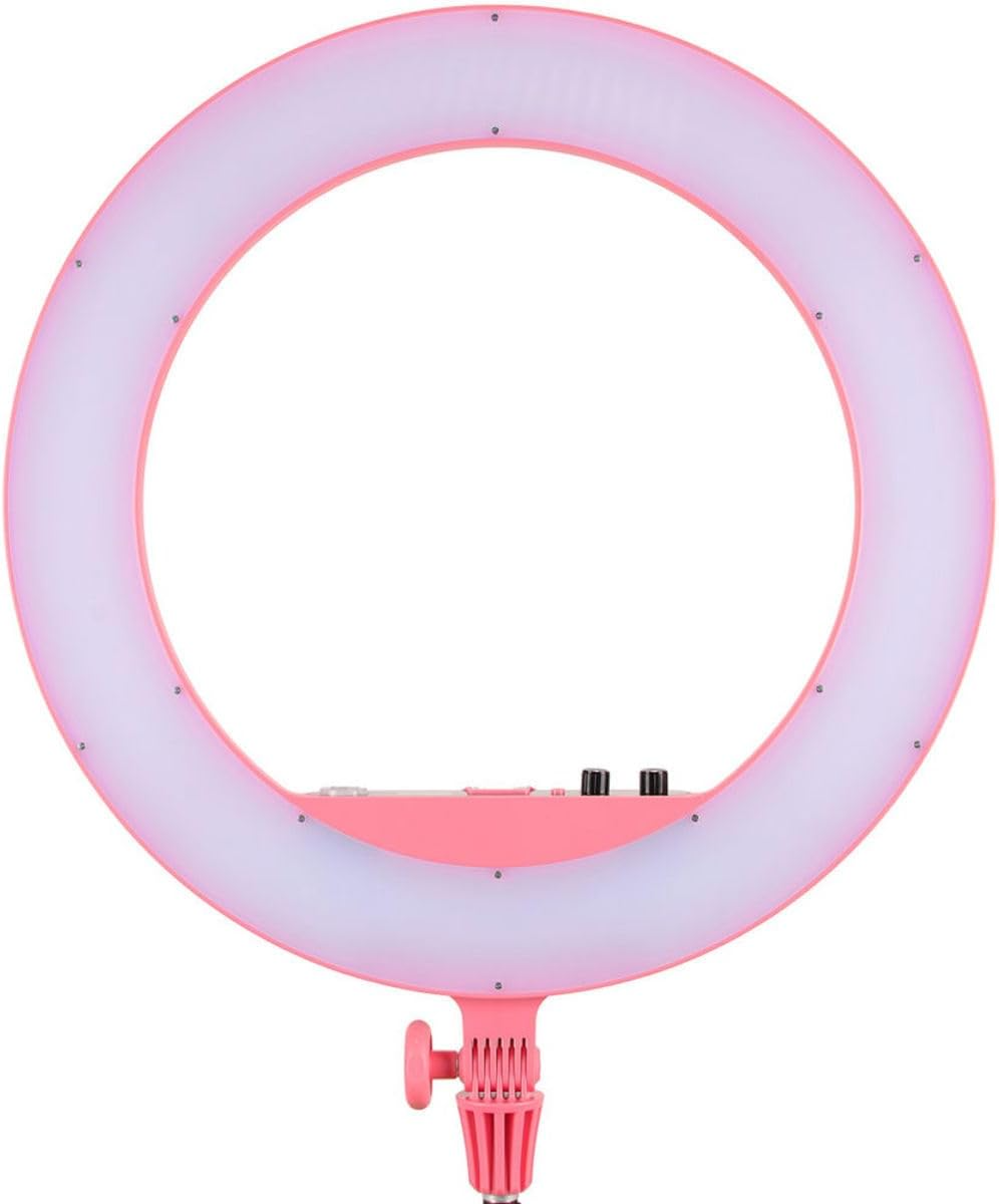 Godox LR160 Bi-Color LED Ring Light (Pink)