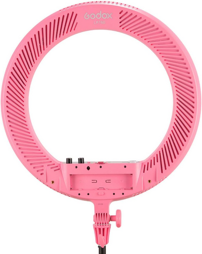 Godox LR160 Bi-Color LED Ring Light (Pink)
