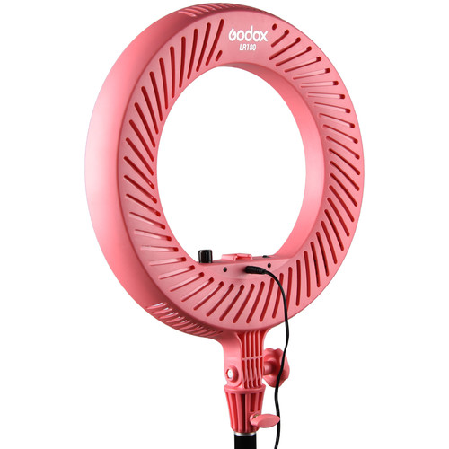 Godox LR180 LED Ring Light (Pink)