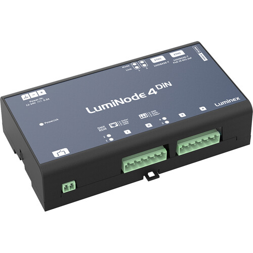 Luminex LumiNode 4 DIN TB (6 Processing engines & 4 DMX ports)