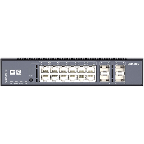 Luminex GigaCore 16i (10Gb) -12x1G - 4x10G(SFP+) - PoE++