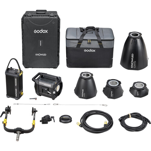 Godox - MG1200BI K3 - KNOWLED Bi-Color LED Light MG1200BI with 4 reflectors 15°, 45°, 30°, 60°+ Hard Case