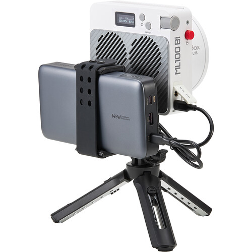 Godox ML100Bi Bi-Color Portable LED Light Kit (36 Lens & Power Bank Holder)