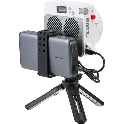 Godox ML100Bi Bi-Color Portable LED Light Kit (36 Lens & Power Bank Holder)