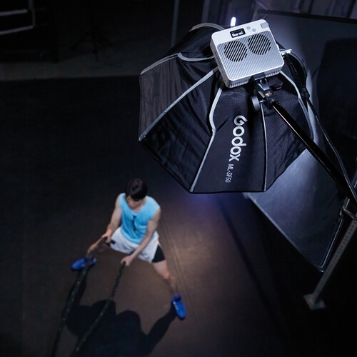 Godox ML100Bi Bi-Color Portable LED Light Kit (36 Lens & Power Bank Holder)