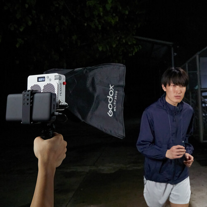 Godox ML100Bi Bi-Color Portable LED Light Kit (36 Lens & Power Bank Holder)