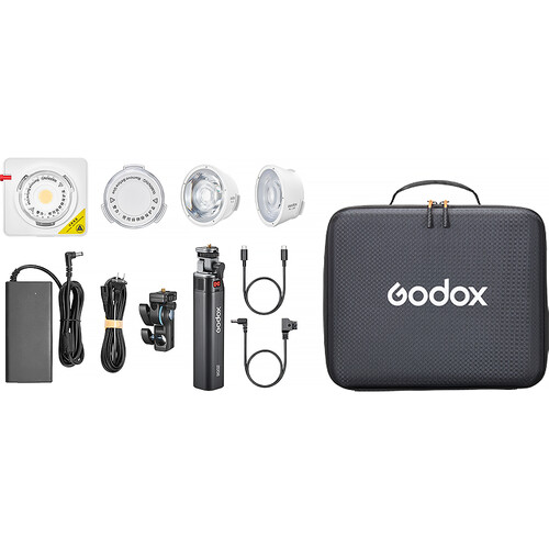 Godox ML100R RGB Portable LED Light Kit (36 Lens & Battery Grip)