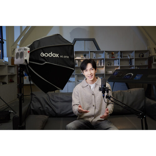 Godox ML100R RGB Portable LED Light Kit (36 Lens & Battery Grip)