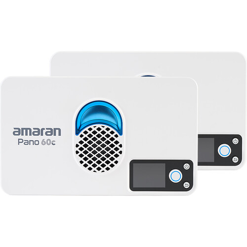 amaran Pano 60c RGB COB Mobile Light Panel (2-Light Kit, White)