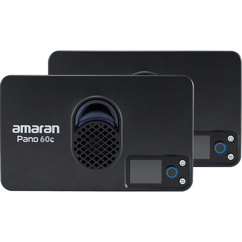 amaran Pano 60c RGB COB Mobile Light Panel (2-Light Kit, Charcoal)