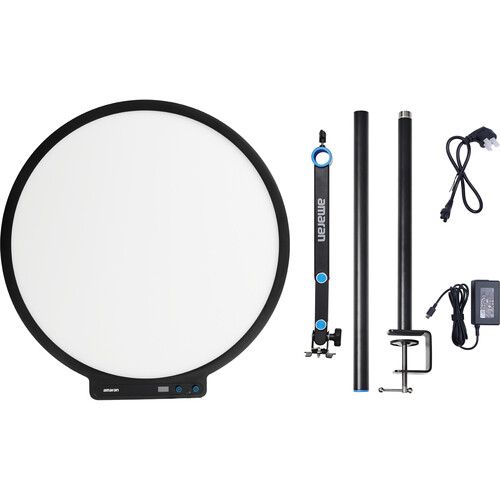 amaran Verge Max Bi-Color Round LED Light Panel (Charcoal)