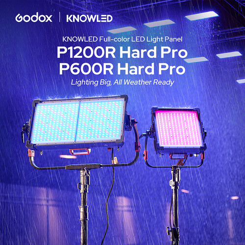 Godox - P1200R Hard Pro - KNOWLED full-Color waterproof Panel Light