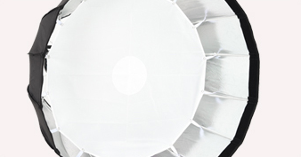 Godox P120H 48" Deep Parabolic Softbox for Studio Video Flash Light, Bowens Mount, Hi-Temperature Resistant