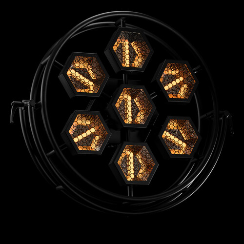 P1 EVO LED  
100-240VAC, 340W Max, RGBW, CRI 90+
Warm White LED Fillament with RGBW Back Glow, 7 Pixels
5-pin XLR, OnBoard Display
Includes 1x True1 Cable, User Manual