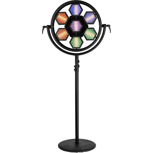 P1 MINI LED  *Gold Reflector Default* 
110-230VAC, 95W Max, RGBW, CRI 90+
Warm White LED Fillament with RGBW Back Glow, 7 Pixels
5-pin XLR, OnBoard Display
Includes 1x True1 Cable, User Manual
