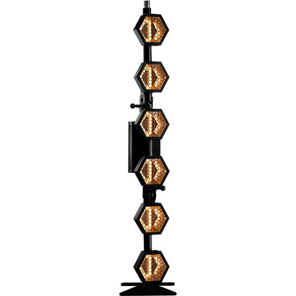 P2 EVO LED  
100-240VAC, 300W Max, RGBW, CRI 90+
Warm White LED Fillament with RGBW Back Glow, 6 Pixels
5-pin XLR, OnBoard Display
Includes 1x True1 Cable, User Manual, 1x Base, 
1x Height Adaptor, 1x Hanging Adaptor, 3x Spgots w/ Cotters