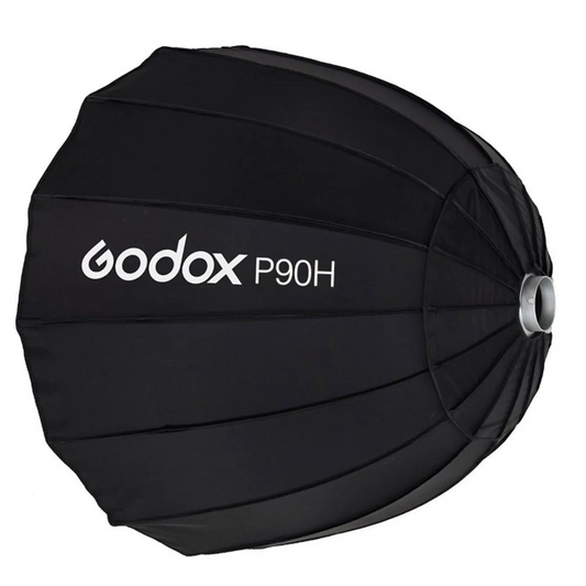 Godox P90H 35" Parabolic Softbox for Studio Video Flash Light, Bowens Mount, Hi-Temperature Resistant