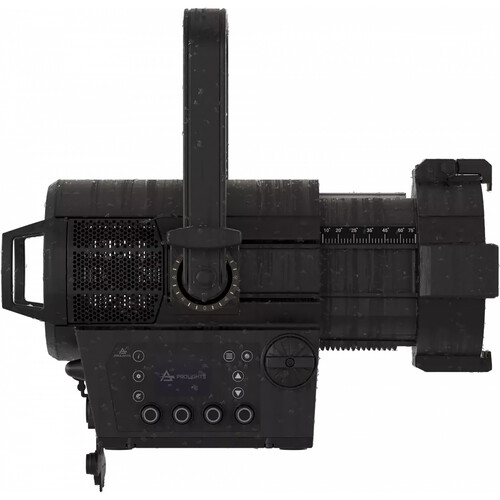 ProLights EclFresnel CT+SIP IP65 200W 6-Color LED Fresnel with 8-78-Degree Manual Zoom (Black)