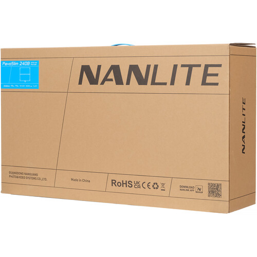 Nanlite PavoSlim 240B 2x2 Bi-Color LED Panel with included softbox & eggcrate