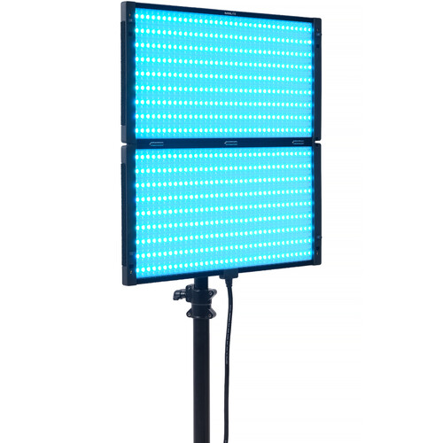 Nanlite PavoSlim 240C 2x2 RGBWW LED Panel with included softbox & eggcrate, LumenRadio