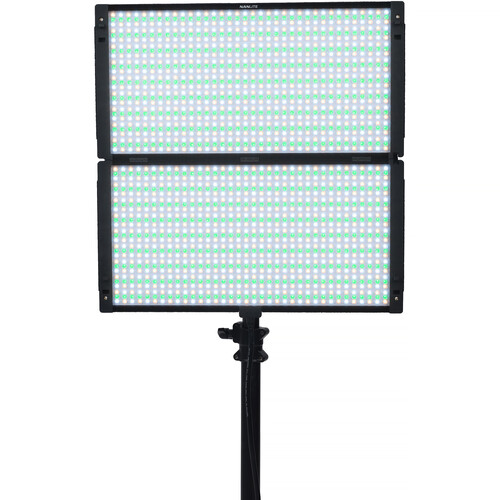 Nanlite PavoSlim 240C 2x2 RGBWW LED Panel with included softbox & eggcrate, LumenRadio