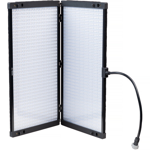 Nanlite PavoSlim 240C 2x2 RGBWW LED Panel with included softbox & eggcrate, LumenRadio