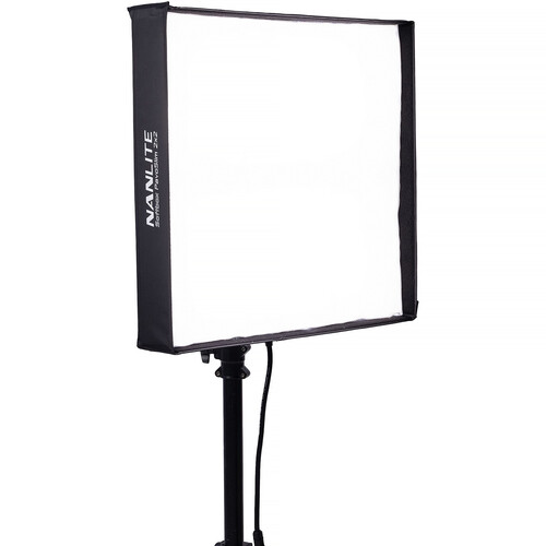 Nanlite PavoSlim 240C 2x2 RGBWW LED Panel with included softbox & eggcrate, LumenRadio