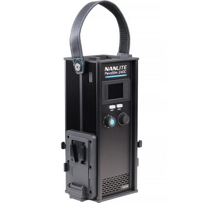 Nanlite PavoSlim 240C 2x2 RGBWW LED Panel with included softbox & eggcrate, LumenRadio
