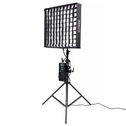 Nanlite PavoSlim 240C 2x2 RGBWW LED Panel with included softbox & eggcrate, LumenRadio