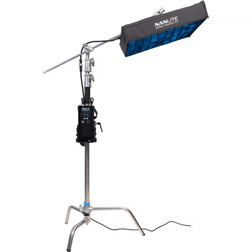 Nanlite PavoSlim 240C 2x2 RGBWW LED Panel with included softbox & eggcrate, LumenRadio