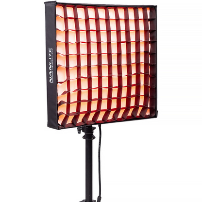 Nanlite PavoSlim 240C 2x2 RGBWW LED Panel with included softbox & eggcrate, LumenRadio