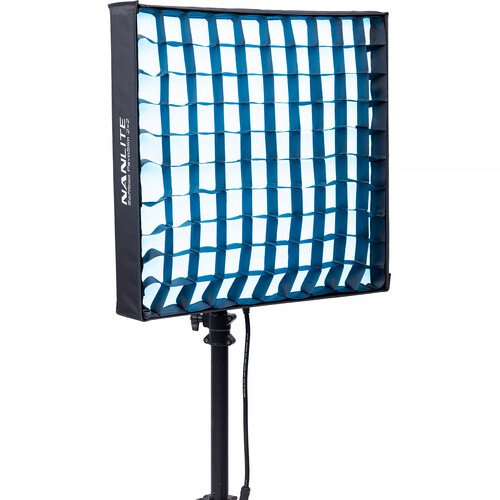 Nanlite PavoSlim 240C 2x2 RGBWW LED Panel with included softbox & eggcrate, LumenRadio