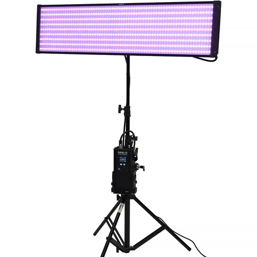Nanlite PavoSlim 240CL 4x1 RGBWW LED Panel with included softbox & eggcrate, LumenRadio
