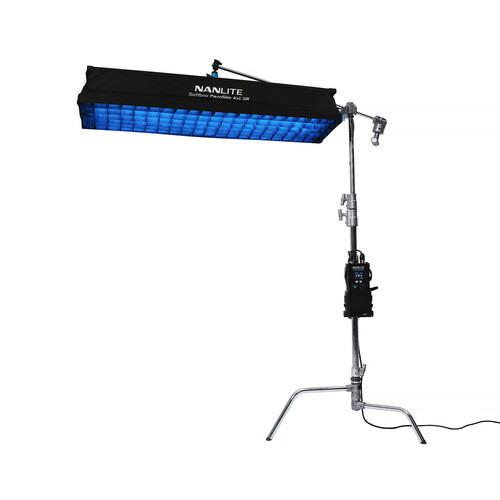 Nanlite PavoSlim 240CL 4x1 RGBWW LED Panel with included softbox & eggcrate, LumenRadio
