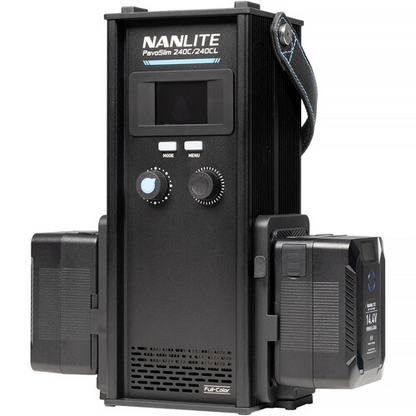 Nanlite PavoSlim 240CL 4x1 RGBWW LED Panel with included softbox & eggcrate, LumenRadio