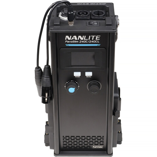 Nanlite PavoSlim 240CL 4x1 RGBWW LED Panel with included softbox & eggcrate, LumenRadio