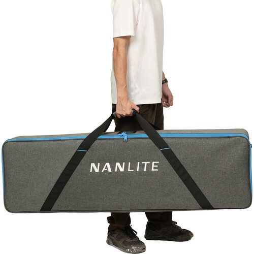 Nanlite PavoSlim 240CL 4x1 RGBWW LED Panel with included softbox & eggcrate, LumenRadio