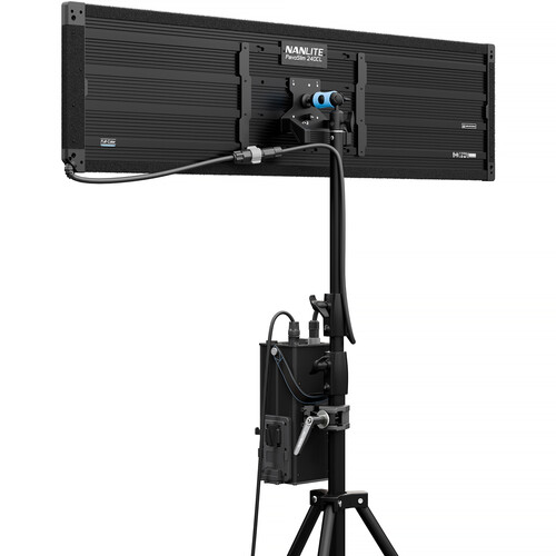 Nanlite PavoSlim 240CL 4x1 RGBWW LED Panel with included softbox & eggcrate, LumenRadio