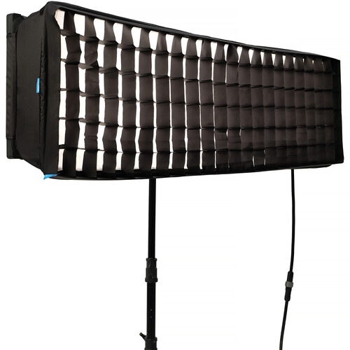 Nanlite PavoSlim 240CL 4x1 RGBWW LED Panel with included softbox & eggcrate, LumenRadio