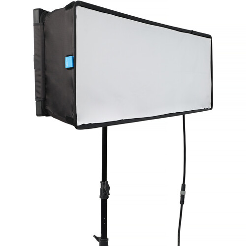 Nanlite PavoSlim 240CL 4x1 RGBWW LED Panel with included softbox & eggcrate, LumenRadio
