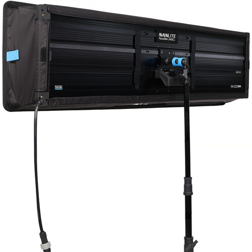 Nanlite PavoSlim 240CL 4x1 RGBWW LED Panel with included softbox & eggcrate, LumenRadio