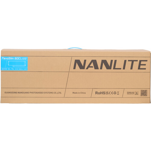 Nanlite PavoSlim 60CL 2x.5 RGBWW LED Panel with included softbox & eggcrate, LumenRadio