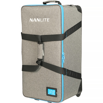 Nanlite PavoSlim 60B LED Panel 2-Light and Forza 60B II Kit with Light Stands, Pop-Up Softboxes, Fresnel, and Rolling Case