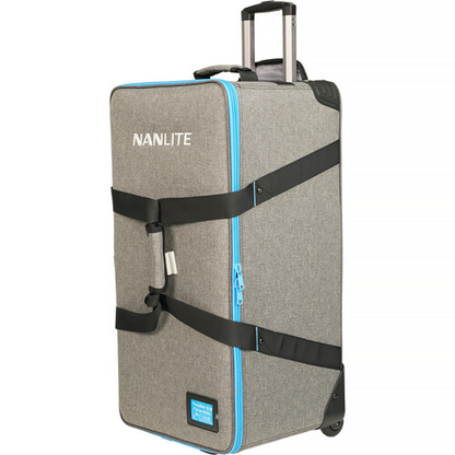 Nanlite PavoSlim 60B LED Panel 2-Light and Forza 60B II Kit with Light Stands, Pop-Up Softboxes, Fresnel, and Rolling Case