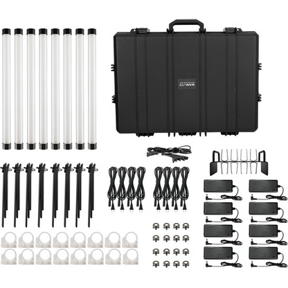 Nanlite PavoTube II 15XR 2FT CRMX Pixel Tubes with Internal Battery 8-Light Kit