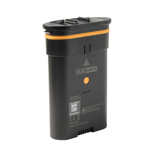 QuikBrick for QuikBeam
Swappable battery for QuikBeam