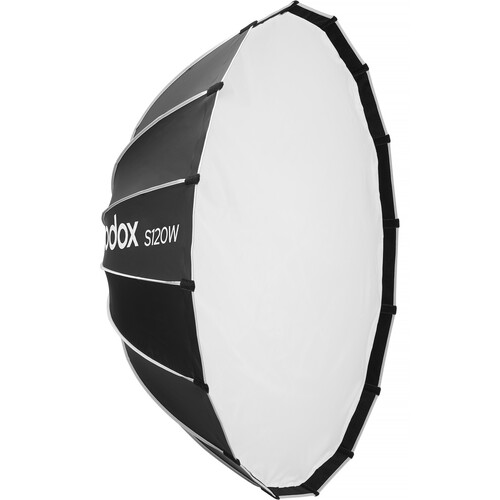 Godox Bowens Mount Umbrella-Style Easy Lock Softbox (Black/White, 47.2")